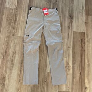 Men’s North Face Paramount Active Convertible Pants Dune/Beige Size 32